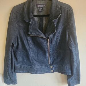 Baccini Women's Dark Blue Jean Jacket